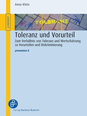 cover image of Toleranz und Vorurteil